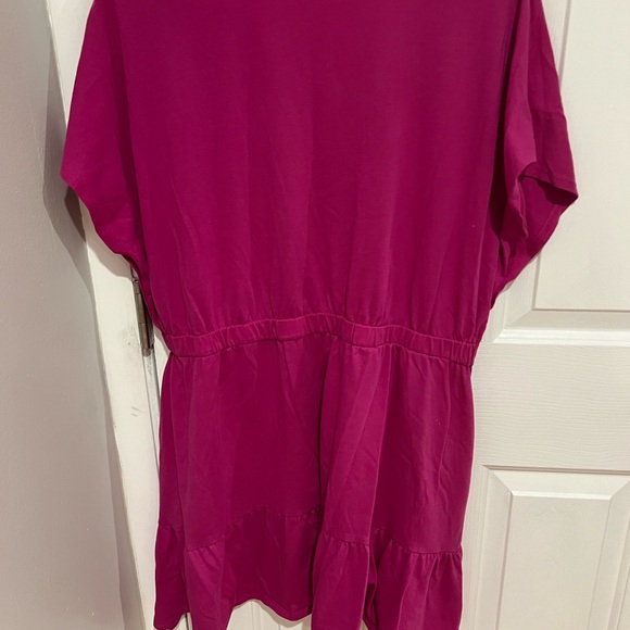 Tiered Pink Dress- Time and Tru- Size XL - Picture 5 of 6
